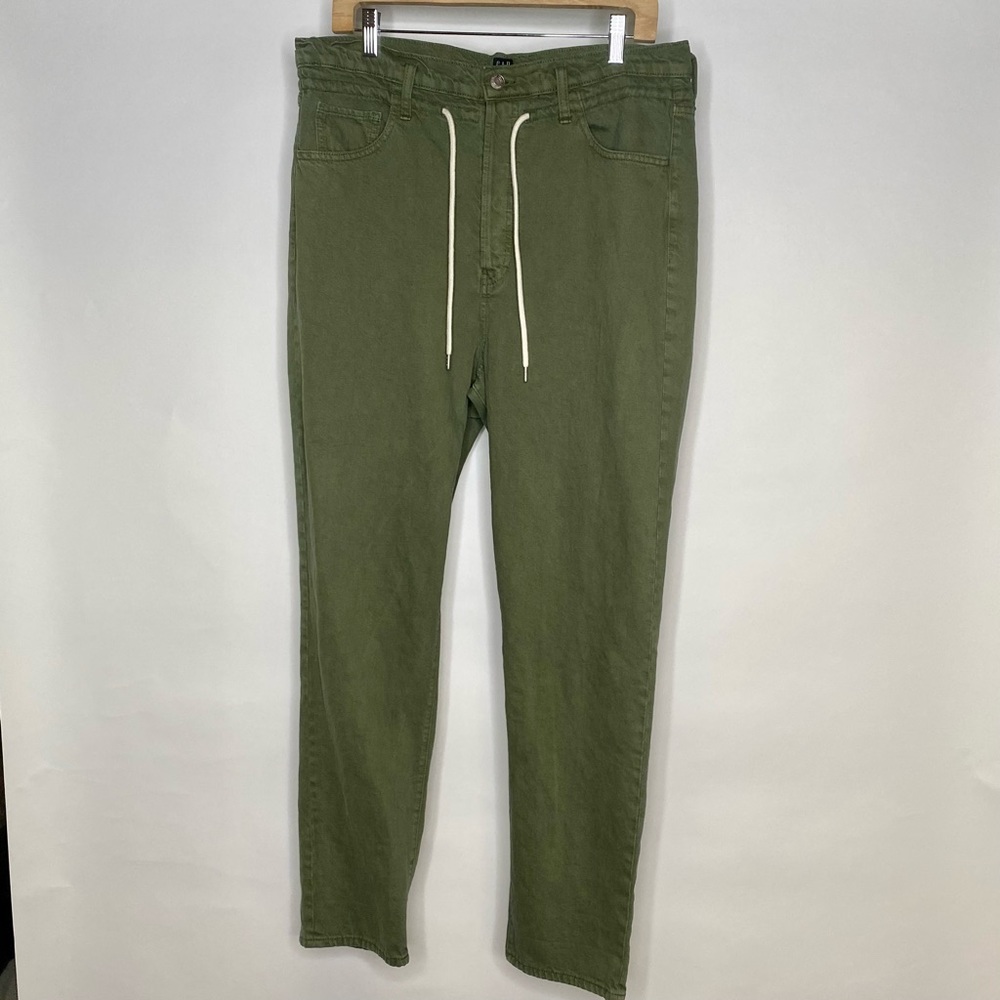 GAP denim green boyfriend pants